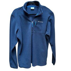 Columbia Jacket Fleece Pullover Blue Gorpcore Outdoor Casual Mens Size M‎
